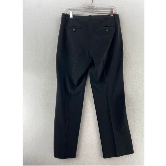 Theory Womens Size 8 Pleat Front Straight Leg Dress Pants Dark Blue Ankle Office - Picture 5 of 10